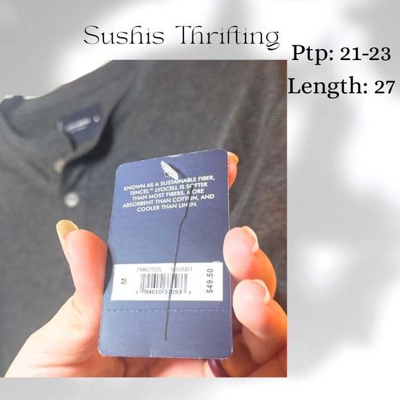 Lucky Brand Gray Long Sleeve Tee - Picture 4 of 6